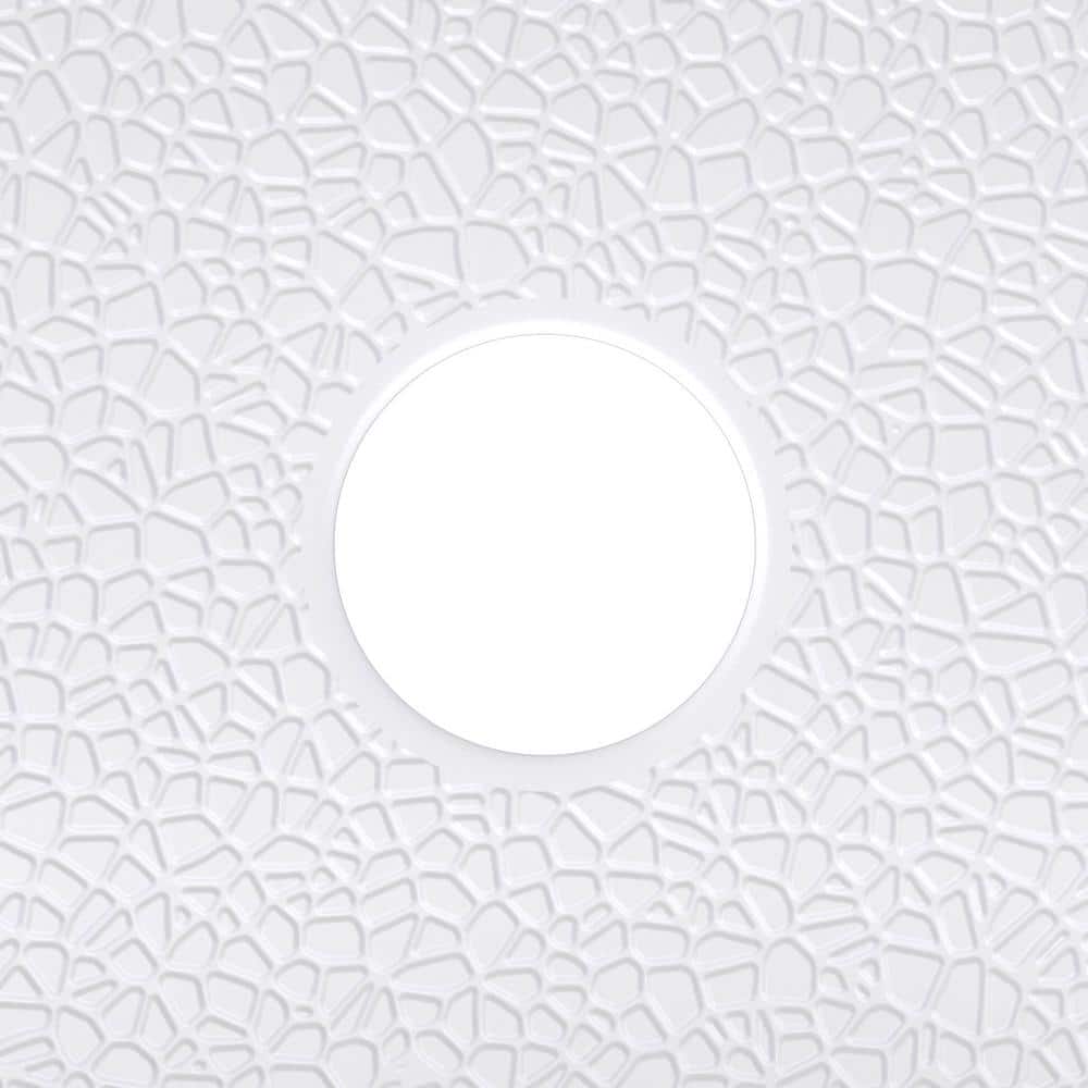 DreamStone 36" White Solid Surface Alcove Shower Kit