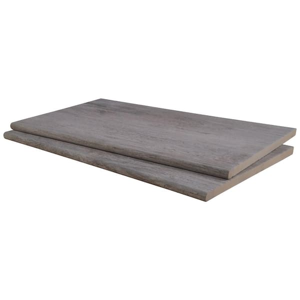 MSI Lucas Canitia 2 cm x 13 in. x 24 in. Matte Porcelain Wood Look Pool Coping (4.33 sq. ft./Case)