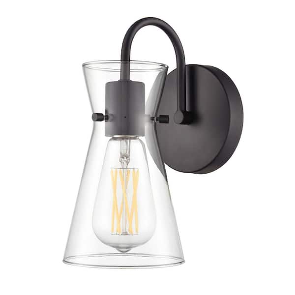 Camellia 4.75 inch Wide 1-Light Vanity-Matte Black