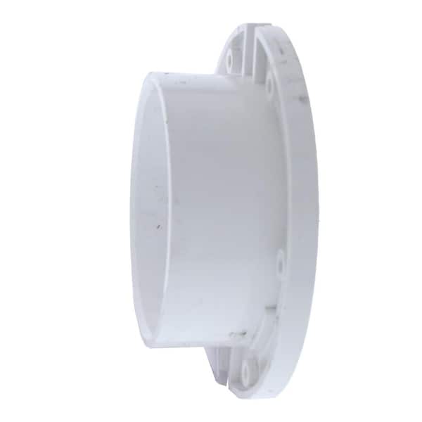 JONES STEPHENS - 7 in. O.D. Plumbfit PVC Water Closet (Toilet) Flange Less Knockout, Fits Over 4 in. Schedule 40 DWV Pipe