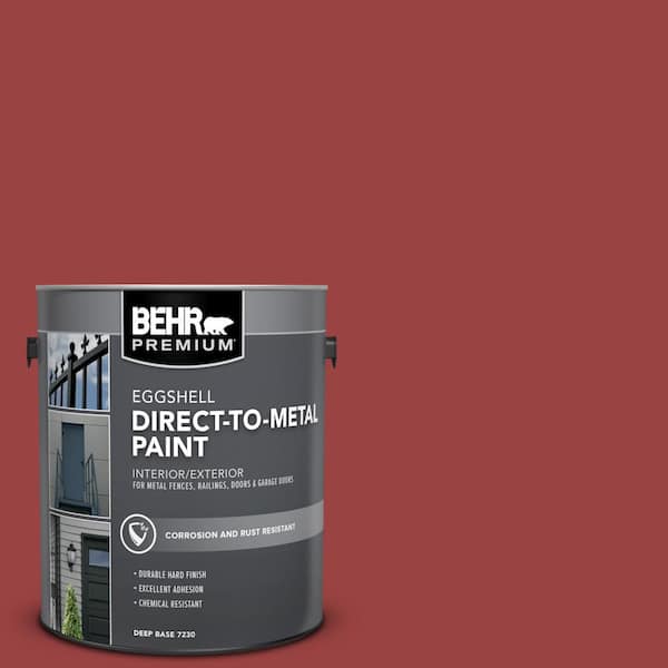 BEHR PREMIUM 1 gal. #MQ1-10 Red My Mind Eggshell Direct to Metal Interior/Exterior Paint