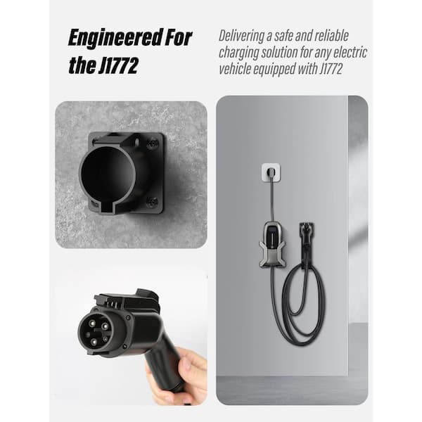 Aoibox Universal Stainless Steel EV Charger Holder Wall Mount Kit