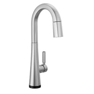 Monrovia Single-Handle Pull-Down Bar Faucet with Touch2O Technology in Lumicoat Arctic Stainless