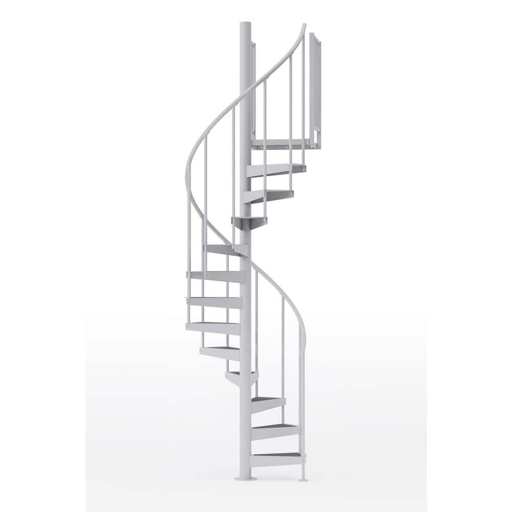 Condor White Interior 42in Diameter, Fits Height 119in - 133in, 2 36in Tall Platform Rails Spiral Staircase Kit price history on PriceWatchPro