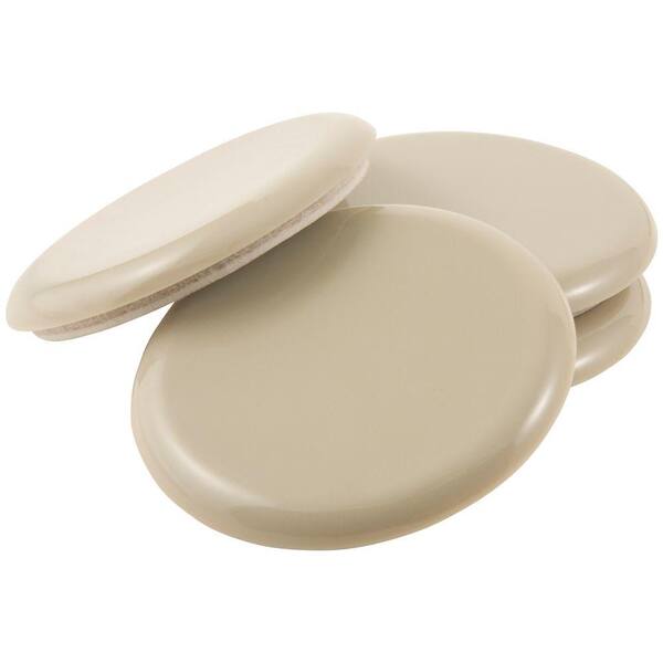 Unbranded 2-1/8 in. Round Mover with Adhesive (4 per Pack)