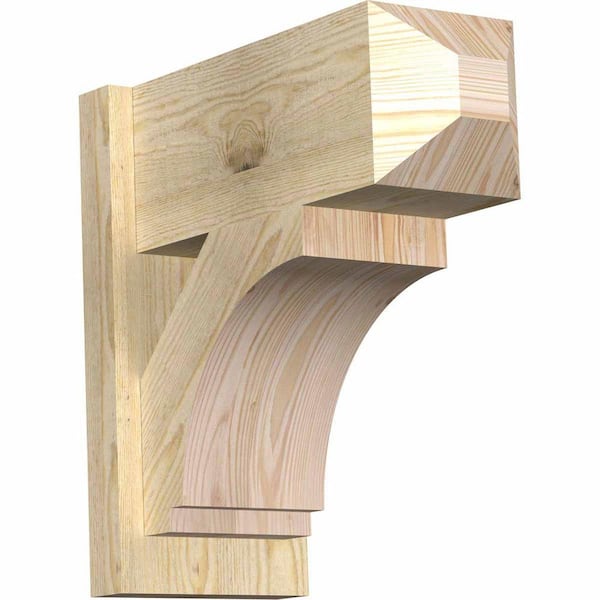 Ekena Millwork 8 in. x 18 in. x 18 in. Imperial Craftsman Rough Sawn Douglas Fir Outlooker