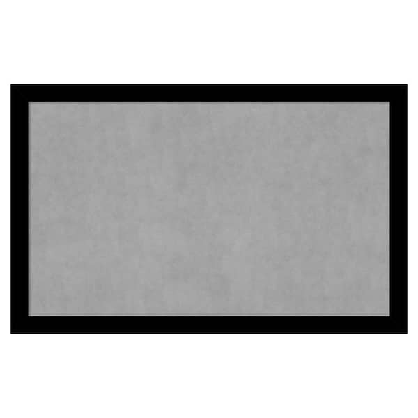 Amanti Art Basic Black Narrow 43 in. x 27 in. Framed Magnetic Board