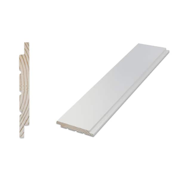 Unbranded 1/2 in. x 7-1/4 in. x 16 ft. Radiata Pine Nickel Gap Ship Lap Board
