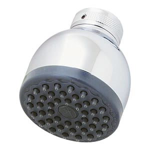Portland Bell 1-Spray Patterns 1.5 GPM 2.813 in. Wall Mount Fixed Showerhead in Polished Chrome