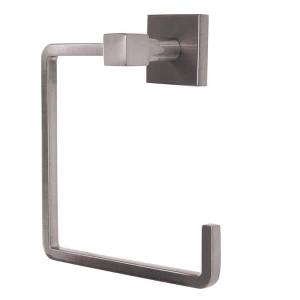 Karsen Towel Ring in Satin Nickel
