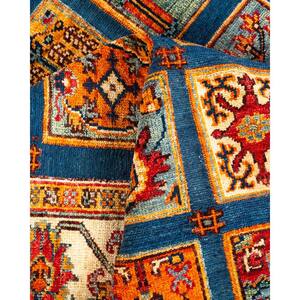 Tribal One-of-a-Kind Bohemian Blue 5 ft. 1 in. x 5 ft. 7 in. Tribal Area Rug