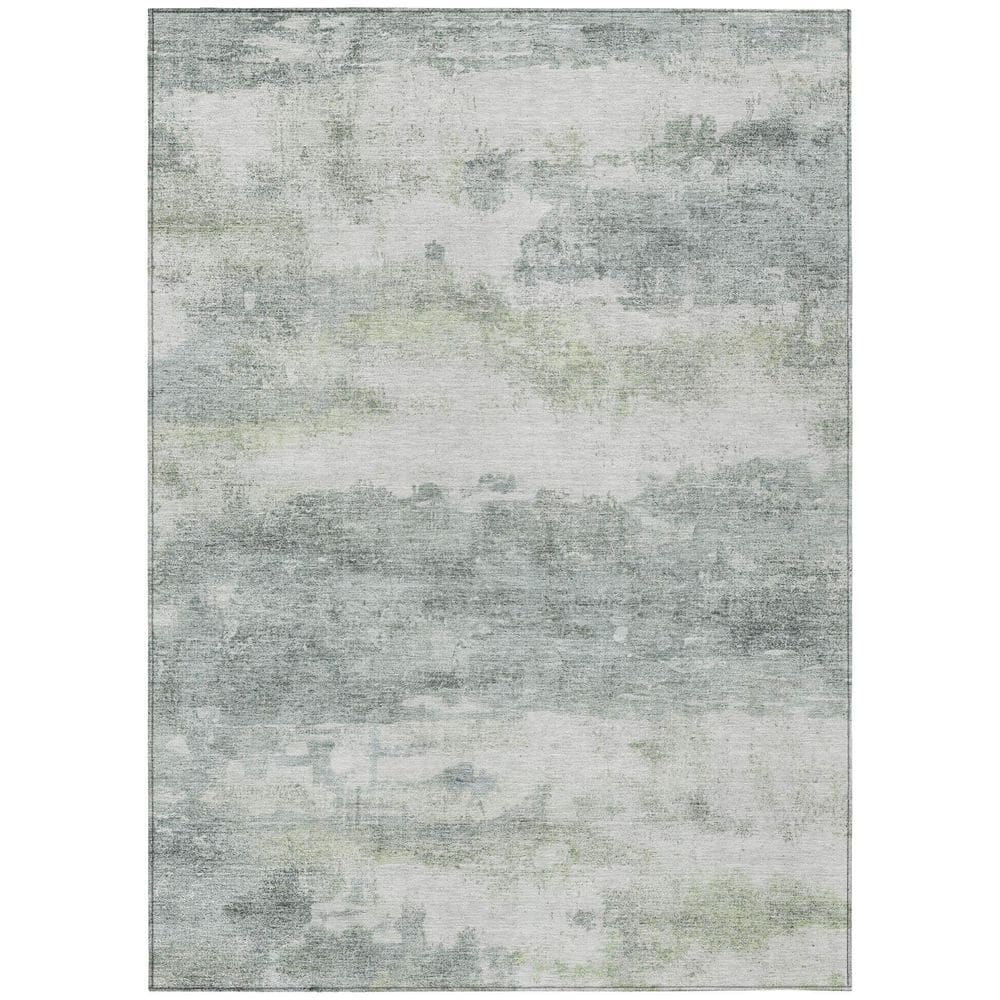 Chantille Machine Washable Indoor/Outdoor Abstract ACN2873 Teal 3 ft. x 5 ft. Area Rug price history on PriceWatchPro