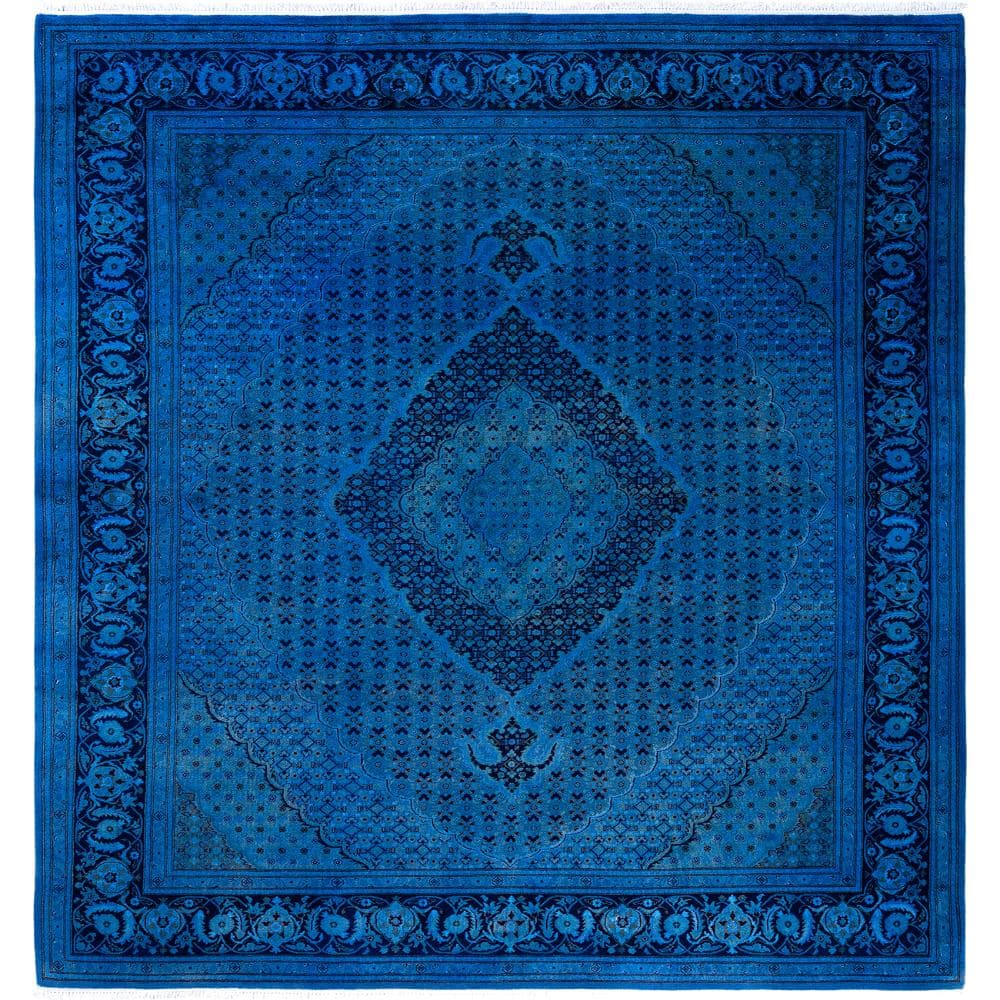 Fine Vibrance Navy 8 X 10 Hand-Knotted Wool Indoor Area Rug price history on PriceWatchPro