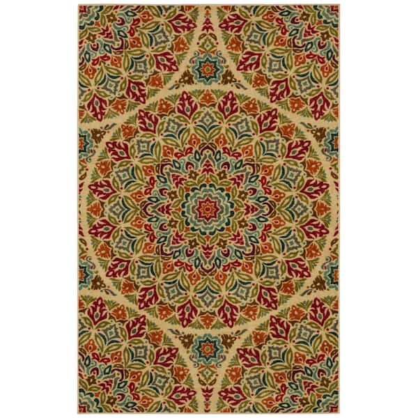 Mohawk Home Jerada Multi 10 ft. x 14 ft. Medallion Area Rug