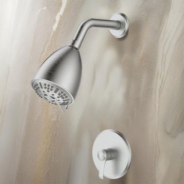 Unbranded Single Handle 9-Spray Patterns 1 Showerhead Shower Faucet Set 1.8 GPM with High Pressure Hand Shower in Bronze