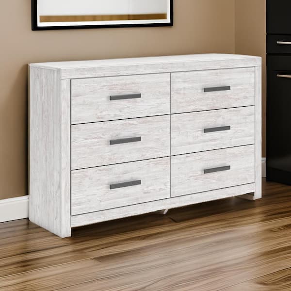 Benjara Cany 6-Drawer 58.7 in. Wide Dresser Without Mirror