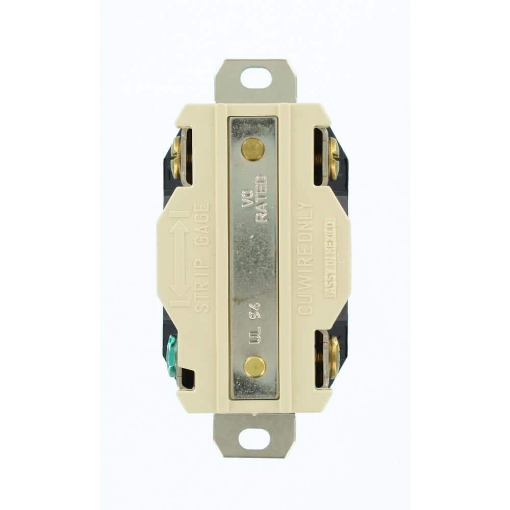 Leviton Black 30 Amp 250V Industrial Grade Outlet