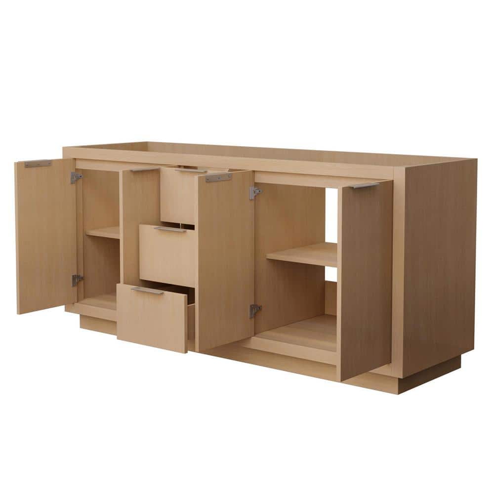 Maroni 71" Light Straw Double Bathroom Vanity Base