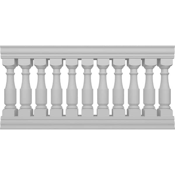 Fiberthane Hamilton Balustrade 72 in. L x 38 in. H Fiberglass Railing Kit