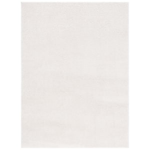 Melody Ivory 9 ft. x 12 ft. Solid Parallel Area Rug