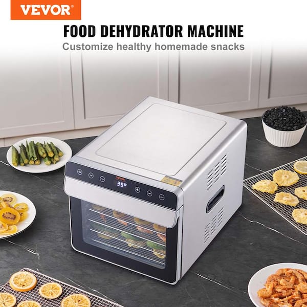 Food Dehydrator 4 Presets Large Capacity 600W Dehydrated Dryer Machine 8  Stainless Steel Trays 48H Timer 165°F Temperature - Yahoo Shopping