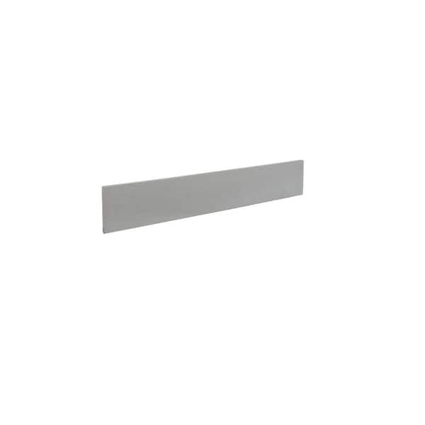 Bellaterra Home 17 in. Concrete Sidesplash in Gray for Bathroom Vanity