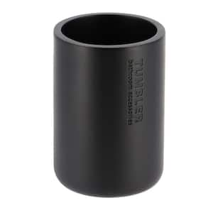 Willis Freestanding Water Tumbler / Toothbrush Holder in Polyresin Black