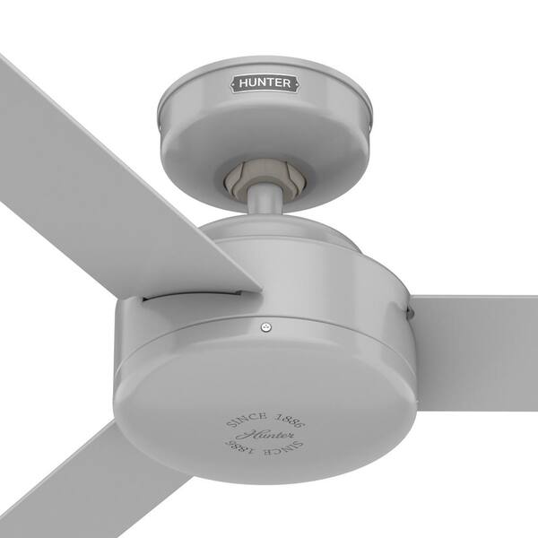 Hunter - Presto 44 in. Indoor Ceiling Fan Dove Grey with Wall Control Included For Bedrooms