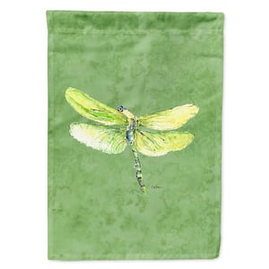 11 in. x 15-1/2 in. Polyester Dragonfly on Avacado 2-Sided 2-Ply Garden Flag