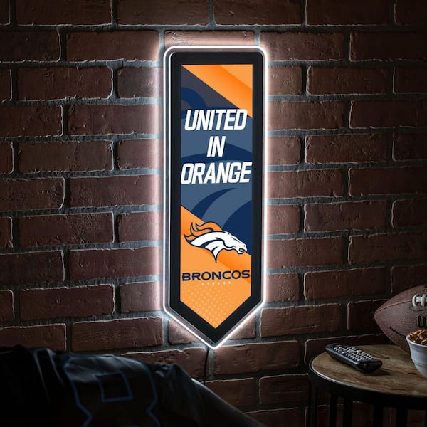 Denver Broncos LED Wall Pennant