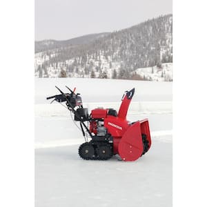 28 in. Hydrostatic Track Drive Two-Stage Gas Snow Blower with Electric Start and Joystick Chute Control