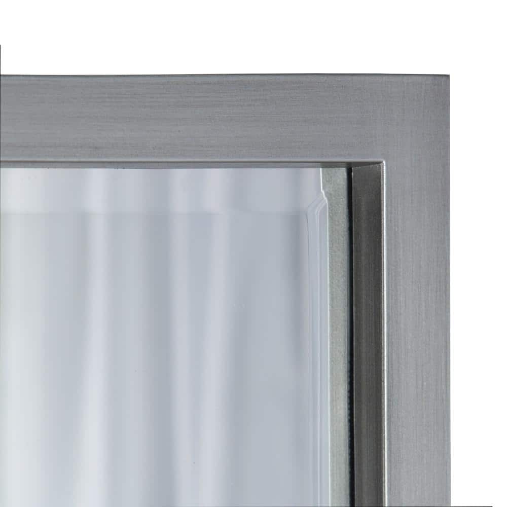 46" Full Length Silver Rectangular Wall Mirror