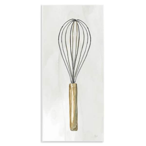Stupell Industries Rustic Kitchen Whisk by Nan Unframed Food Graphic Art Print 17 in. x 7 in.
