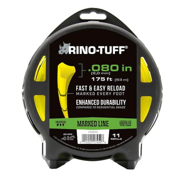 Pro Rino-Tuff Trimmer Line .080 inch x 175' Marked Line Weed Eater String