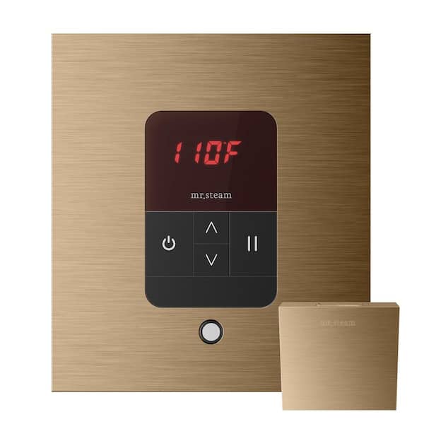 Mr. Steam iTempo Square Steam Shower Control in Brushed Bronze
