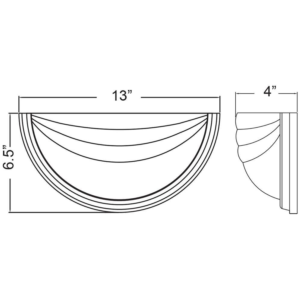 Satin Silver Glass LED Wall Sconce, 14 in