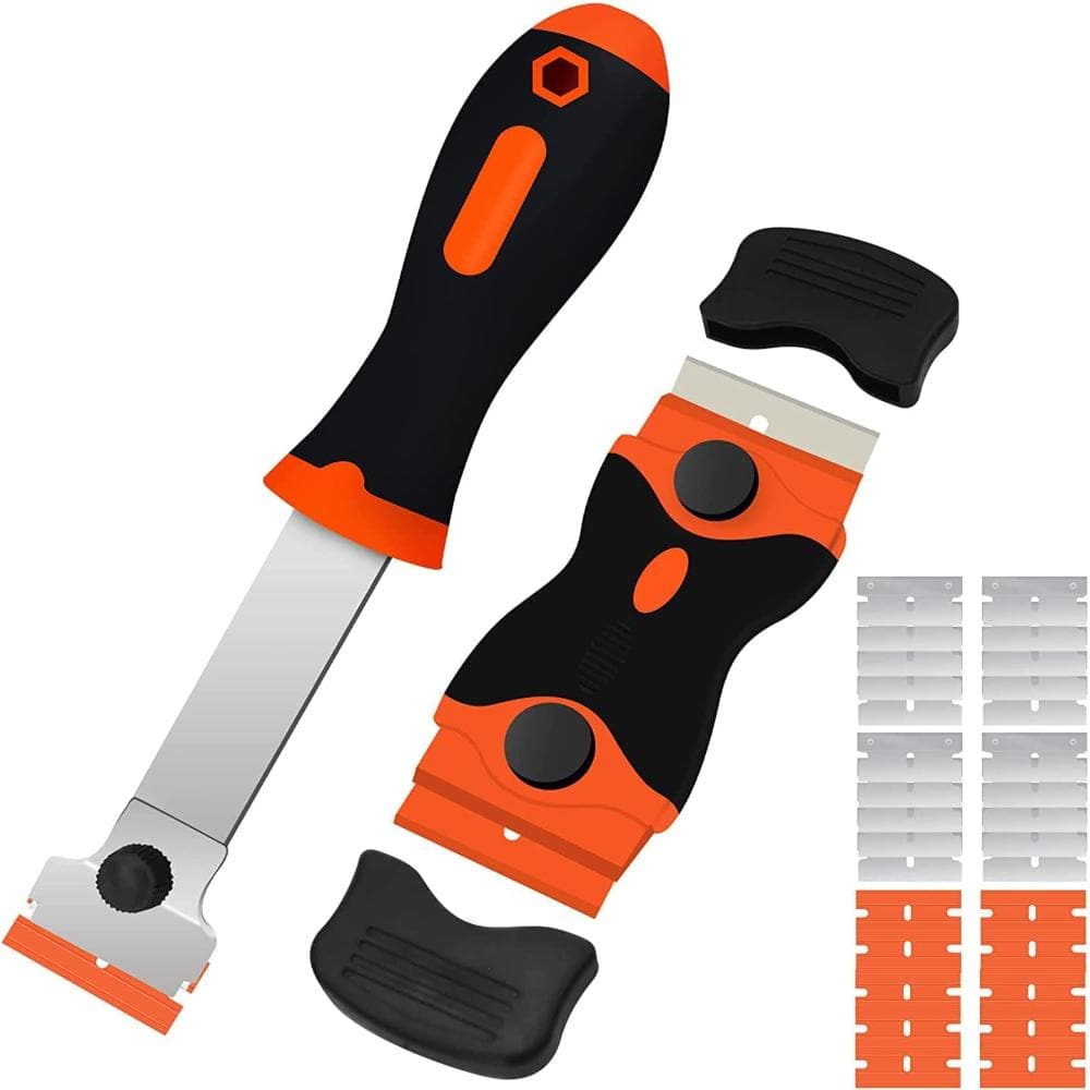 2-Piece Plastic Razor Blade Scraper Tool Kit, for Glass, Cooktop, Labels, Paint and Household Surfaces price history on PriceWatchPro