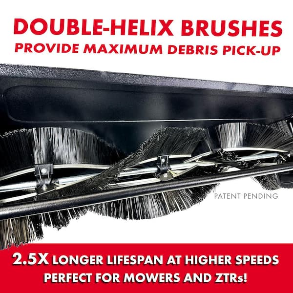 Brinly-Hardy 42 in. Tow-Behind Lawn Sweeper with Double-Helix