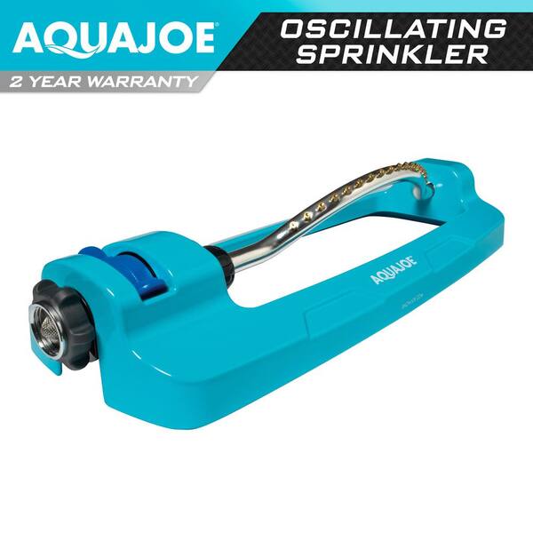 AQUA JOE 4295 sq. ft. Indestructible Metal Base Oscillating Sprinkler