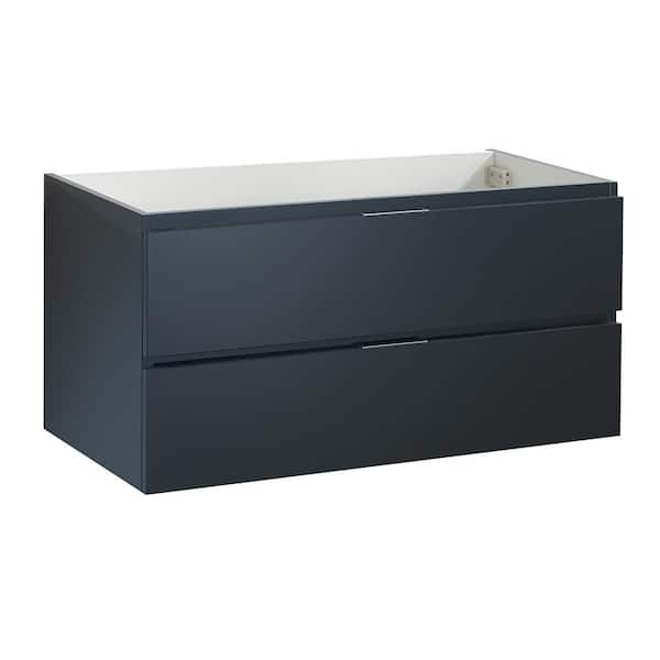 Fresca Valencia 40 in. W Wall Hung Bathroom Vanity Cabinet in Dark Slate Gray