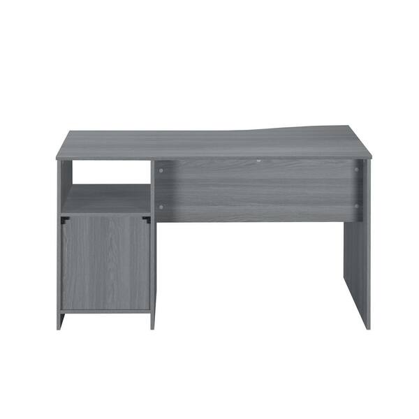 Small L-shape desk 5'x6' BF gray laminate - Mad Man Mund