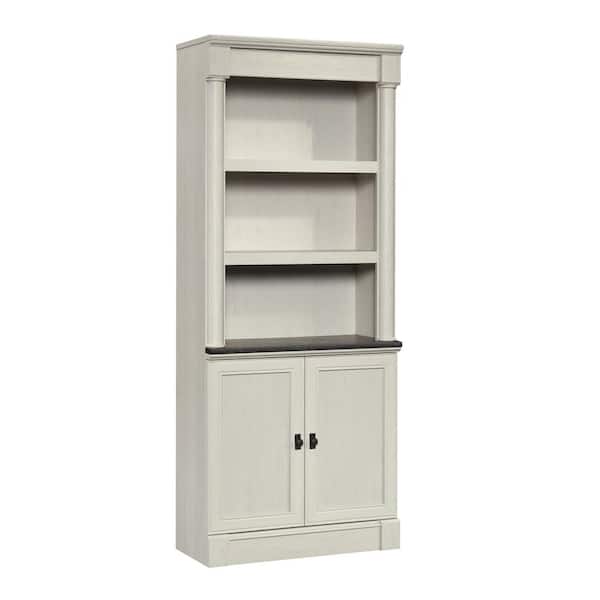 SAUDER Palladia 71.850 in. Glacier Oak 5-Shelf Standard Bookcase with Doors