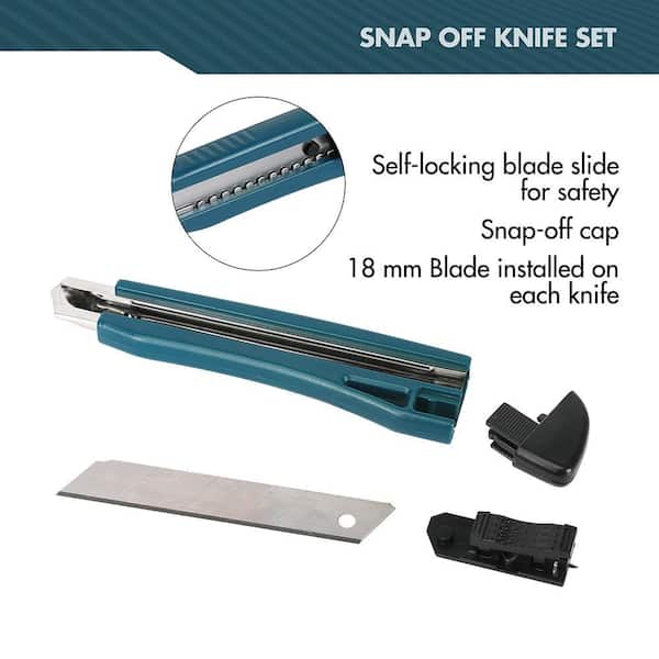 Snap Off Utility Knife Set (4-Pack)