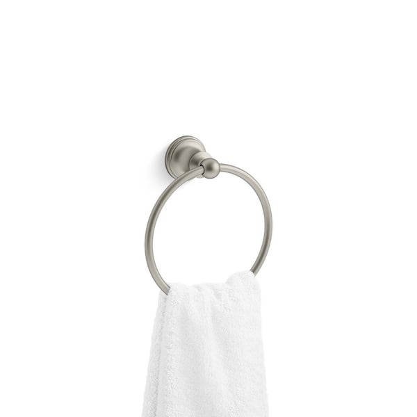 Capilano Towel Ring in Vibrant Brushed Nickel