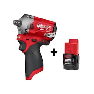 Milwaukee M12 FUEL 12V Stubby 3/8 in. Lithium-Ion Brushless