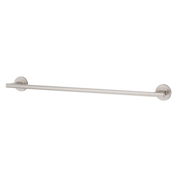 Capistrano 24 in. Wall Mounted Towel Bar in Spot Defense Brushed Nickel