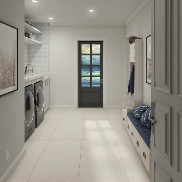 Indoterra White Desert 24 in. x 48 in. Matte Porcelain Concrete Look Floor and Wall Tile (457.8 sq. ft./Pallet)
