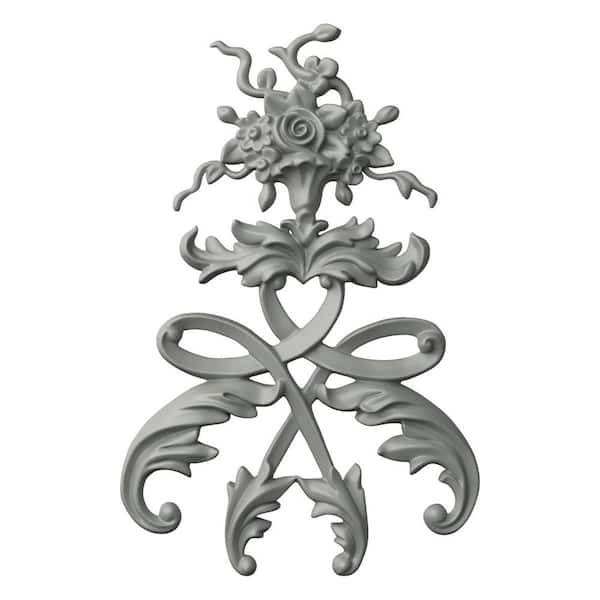 Ekena Millwork 1.00 in. x 14.25 in. x 8.625 in. Polyurethane Applique and Onlay Moulding