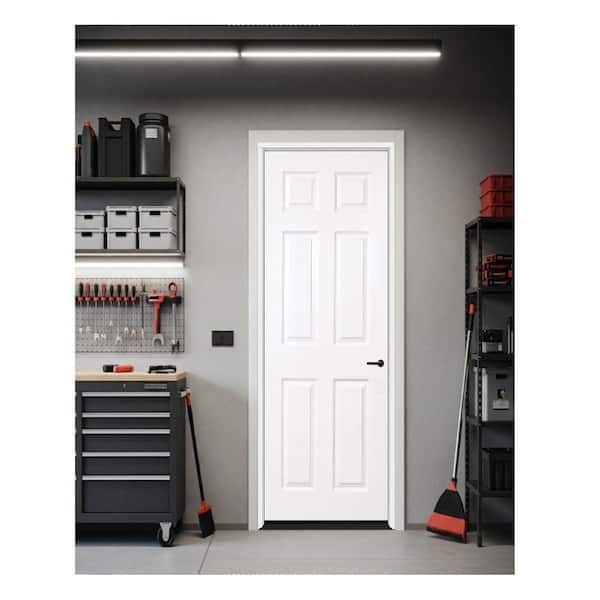 Steves & Sons 36 in. x 96 in. 6-Panel LHIS Primed Composite 20Min