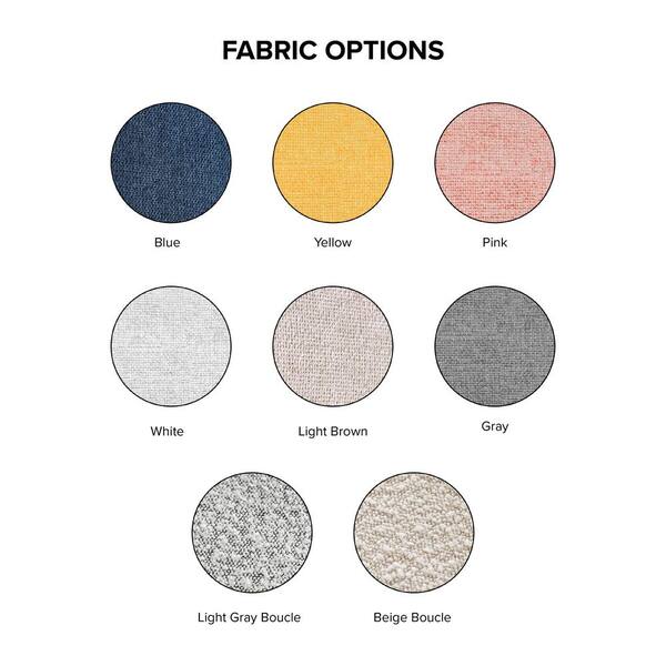 Furniture of America Fairwinds 37 in. Armless Chenille